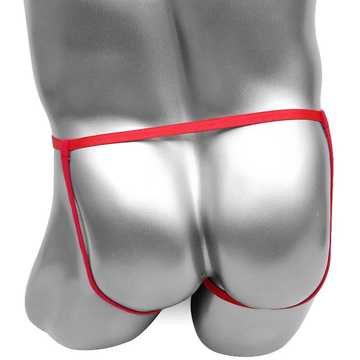 Erotic Men's Open Buttocks Panties / Male Underwear With Floral Lace and Chains - EVE's SECRETS